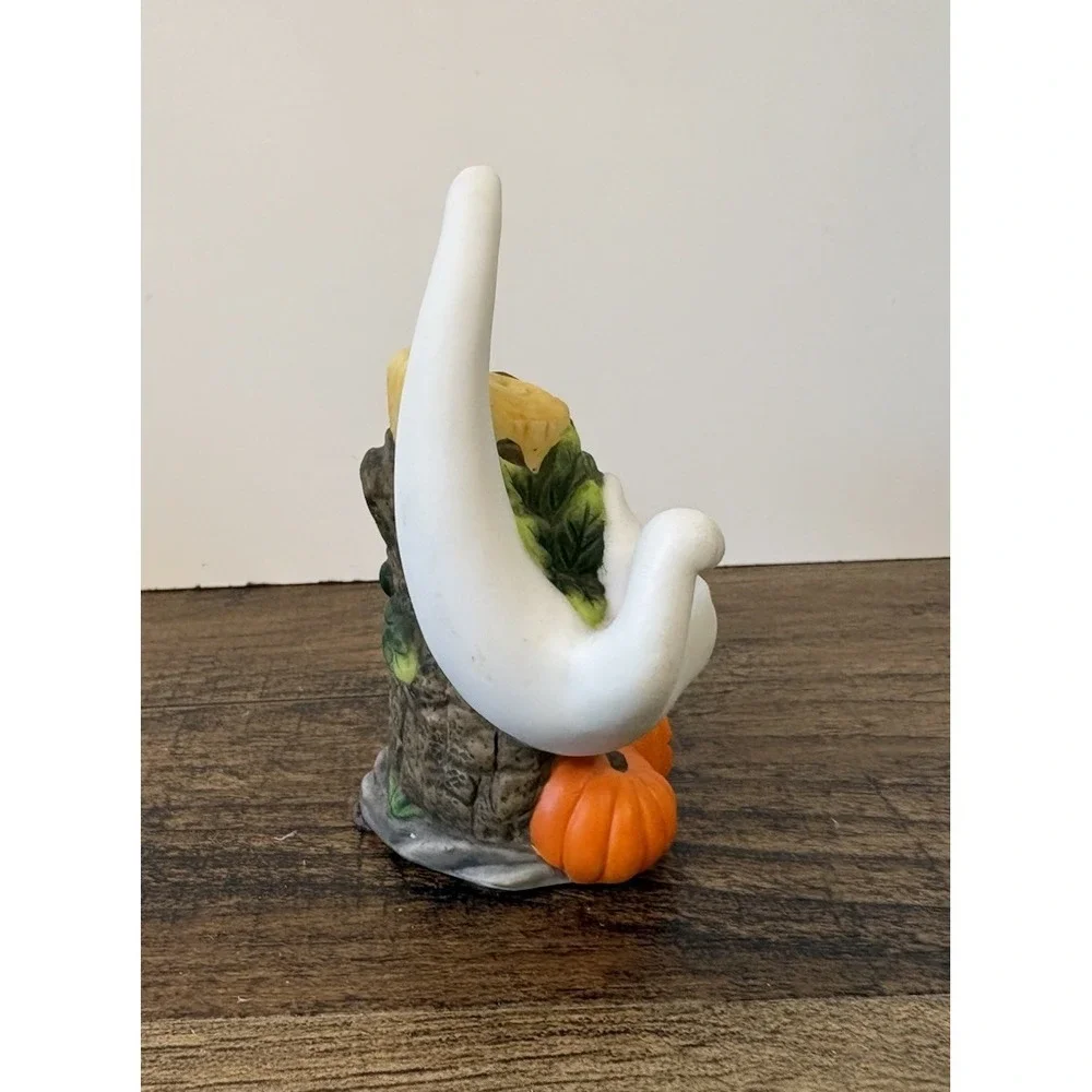 PartyLite Ceramic Halloween Ghost 3.75" Candle Snuffer P7025 Tree Pumpkin - Picture 4 of 9